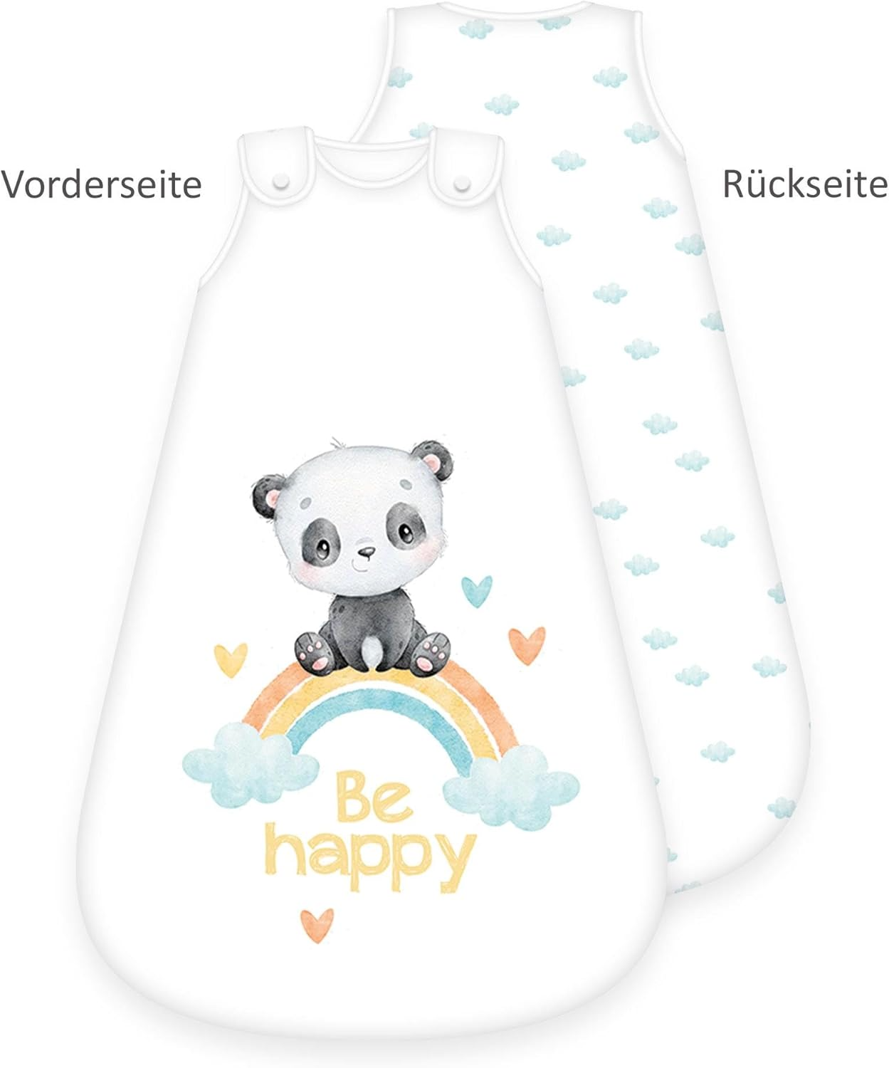 Herding Ganzjahres-Schlafsack für Babys Regenbogen Panda Baumwolle – KK-Shopping