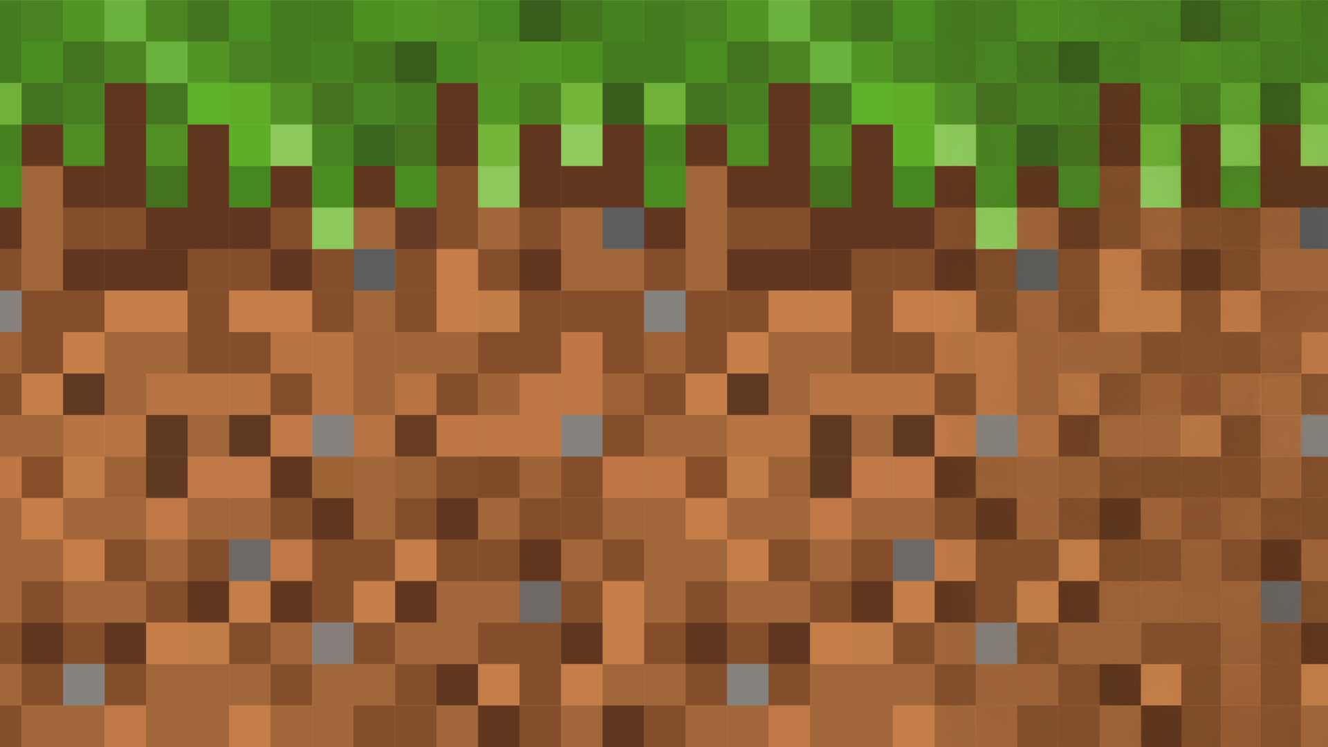 Minecraft Grasboden-Pixel-Grafik in Grün und Braun – Lizenz-Bettwäsche und Textilien mit Minecraft-Design