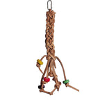 Leather braid bird toy approx. 37 cm 