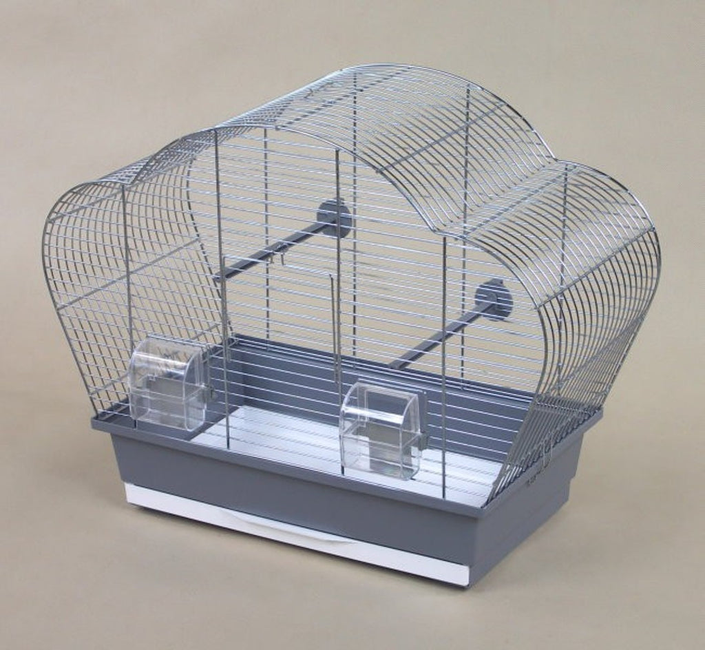 Beta Chrome Grey Bird Cage for Parakeets