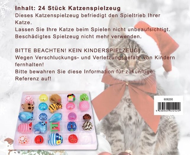 Katzenspielzeug Adventskalender für Katzen Weihnachten