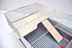 Mäusekäfig Hamsterkäfig Nagerkäfig 78x47x30cm schwarz mit Zubehör