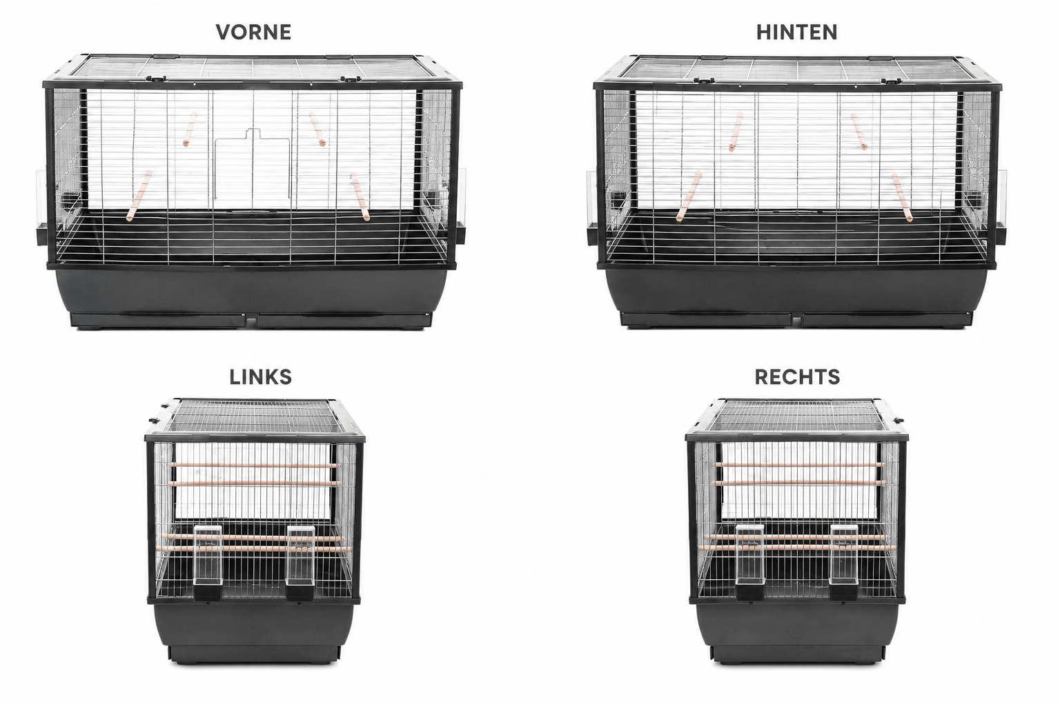 Cage à oiseaux perruche canaris avec volière ouverte vers le haut