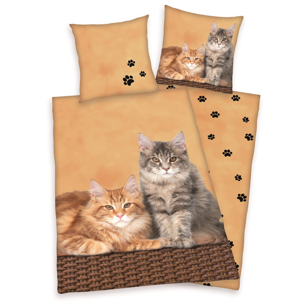 Reversible Cat Bedding Set, 135 x 200cm 