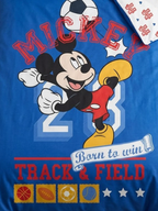 Nahaufnahme vom Motiv von der Bettwäsche Disney Mickey Sport 135x200 cm + 80x80 cm 100% Baumwolle