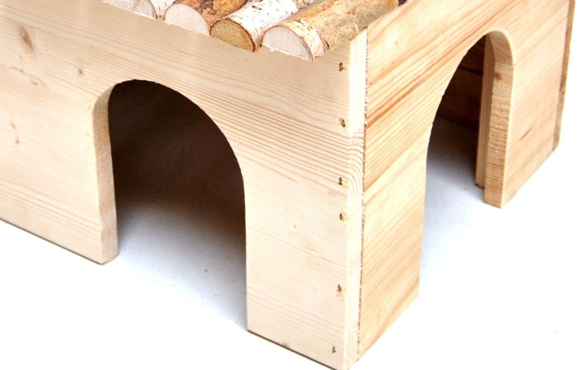 Mega XL Nagerhaus für Meerschweinchen und Kaninchen 50x25x33cm