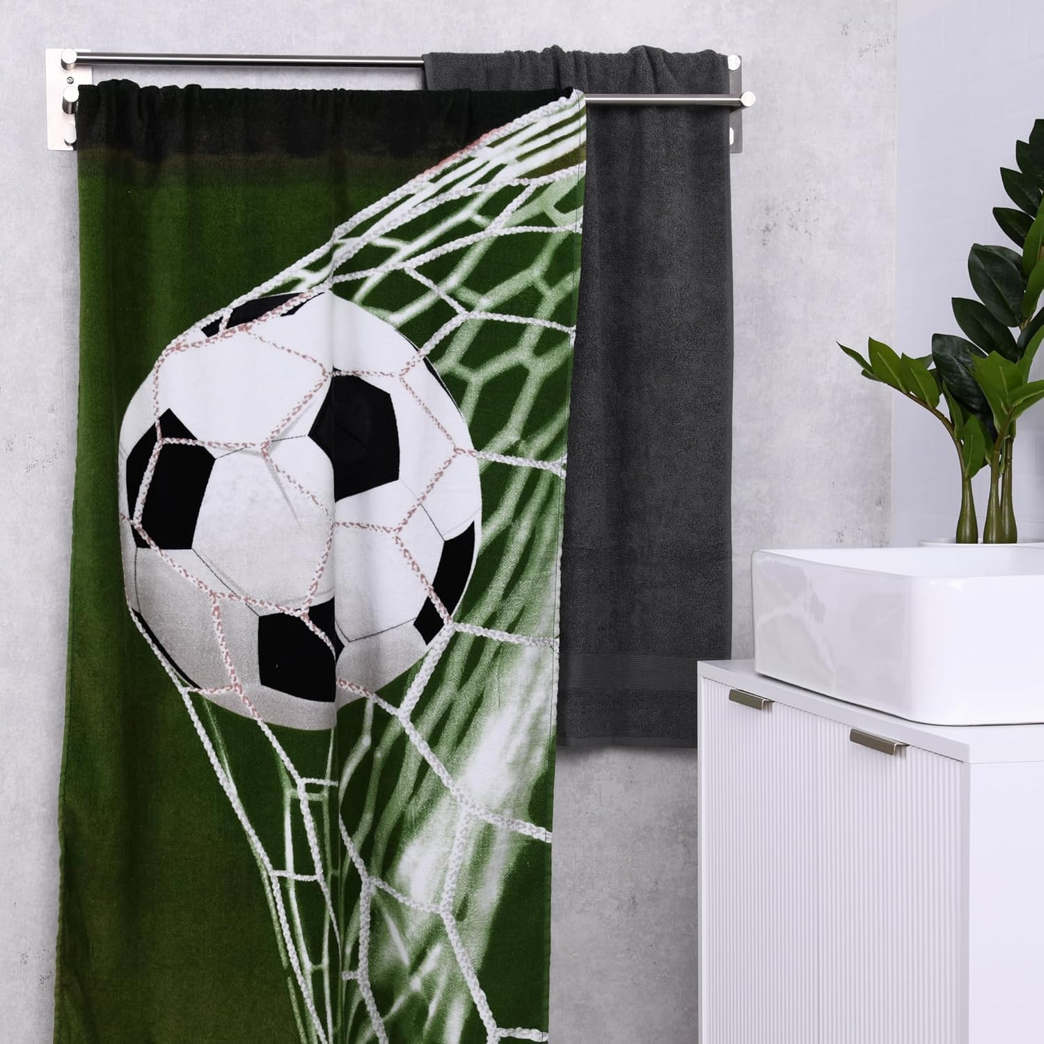 Fußball Velourstuch Duschtuch Badetuch Handtuch Strandtuch 75 x 150cm