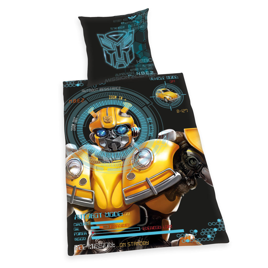 Herding Transformers Bumblebee Bedding Set, 135 x 200cm, Cotton 