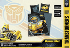 Vorderseite der Verpackung von der Herding Bettwäsche Transformers Bumblebee 135 x 200cm Baumwolle 2-tlg.