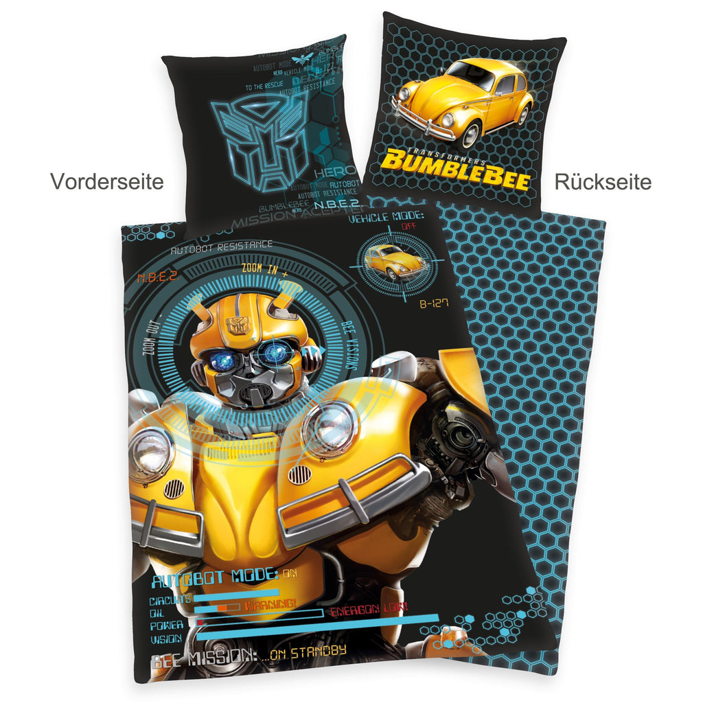 Herding Transformers Bumblebee Bedding Set, 135 x 200cm, Cotton 