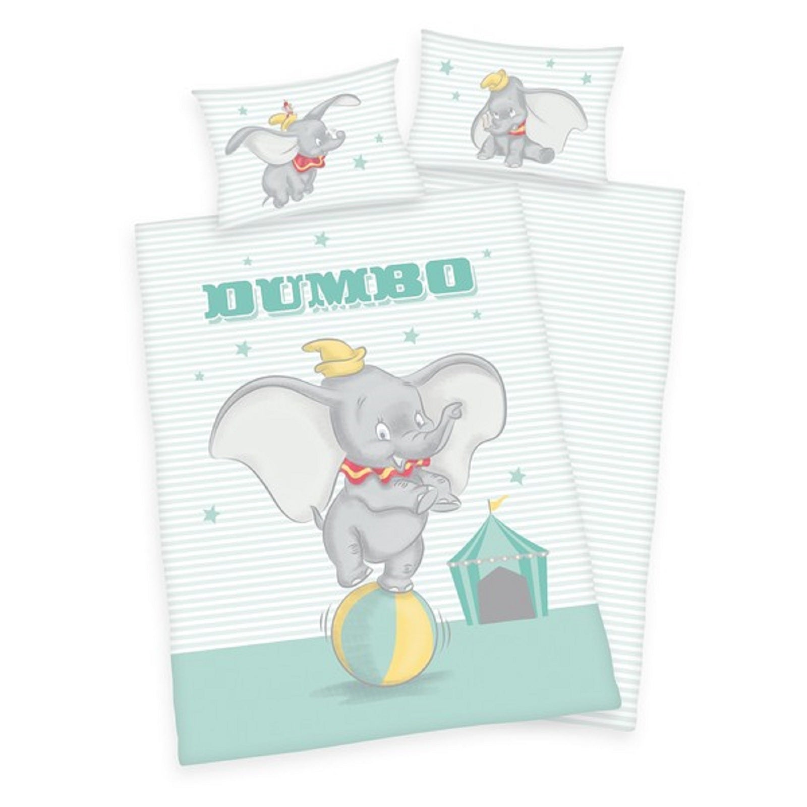 Herding Baby Bettwäsche Disney Dumbo 100 x 135 cm 100% Baumwolle