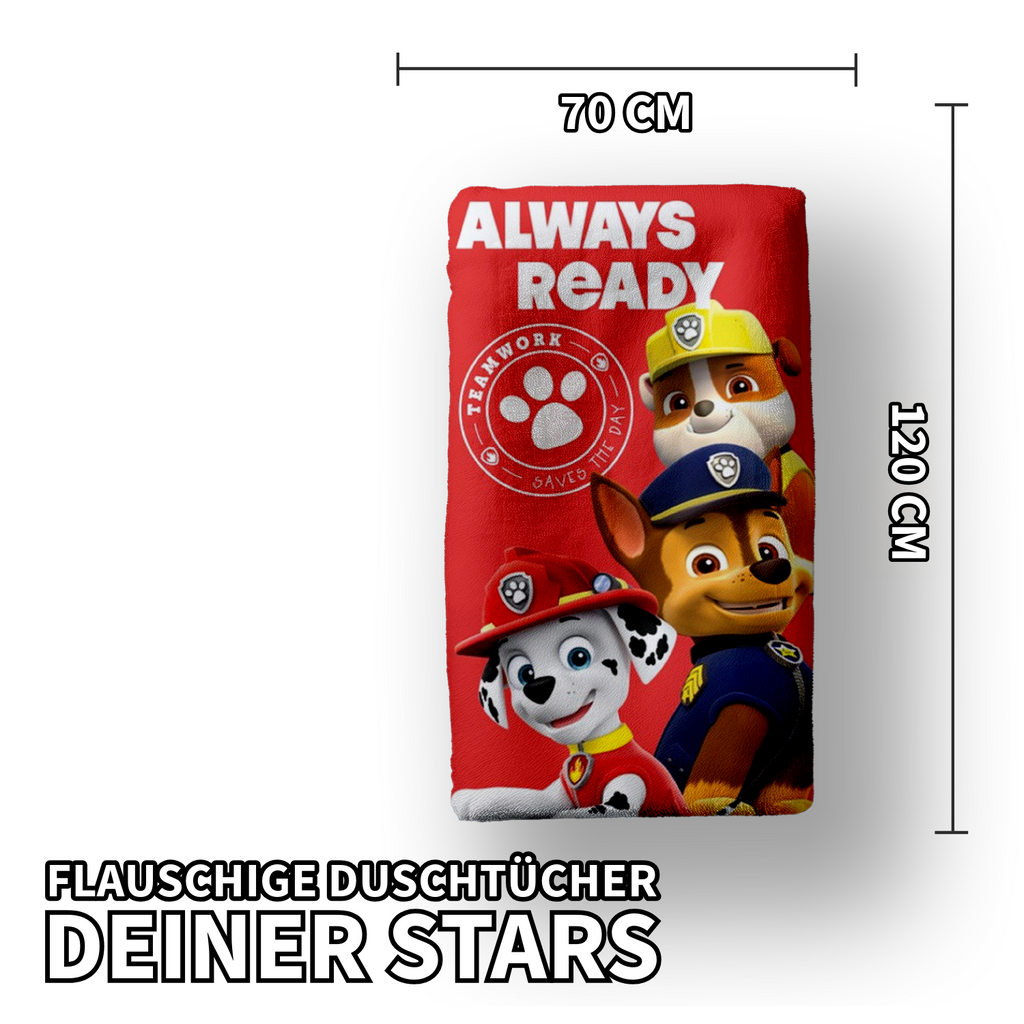 Paw Patrol Duschtuch Badetuch Strandtuch 70 x 120cm