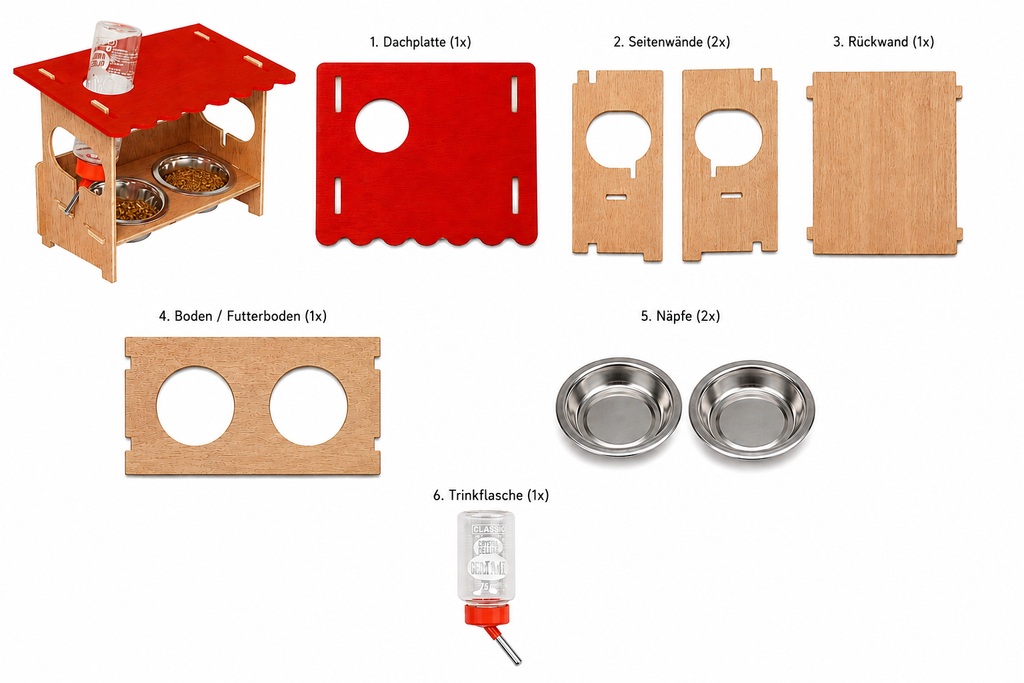 SNACKBAR LARGE feeding station including rodent water bottle (New) 