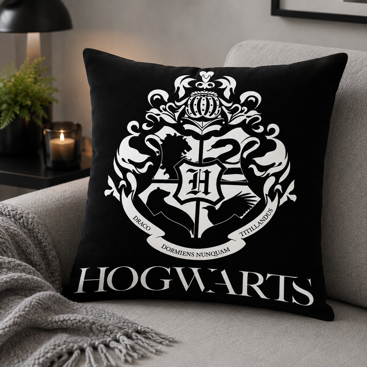 Harry Potter Kissen Canvaskissen Dekokissen 50x50 cm Baumwolle