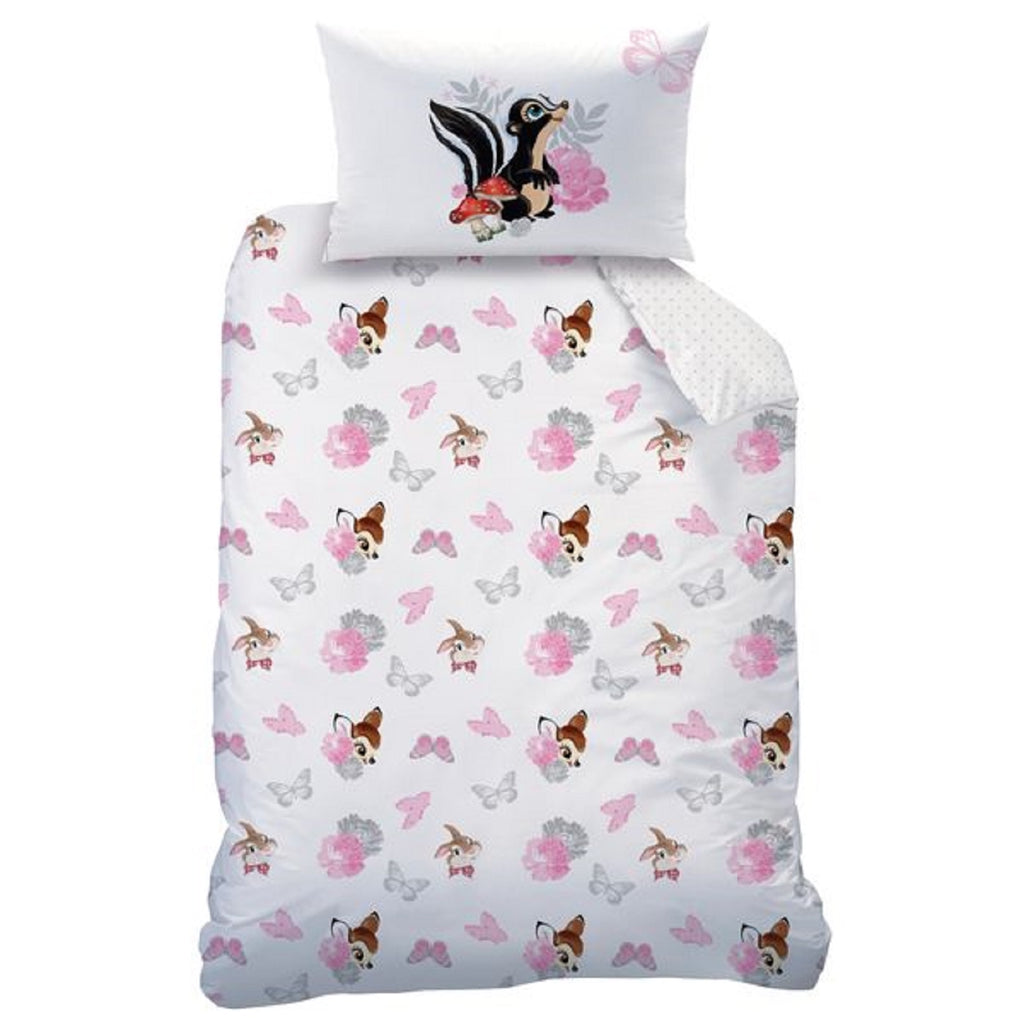 Baby Wende Bettwäsche Disney Bambi 100 x 135 cm 100% Baumwolle
