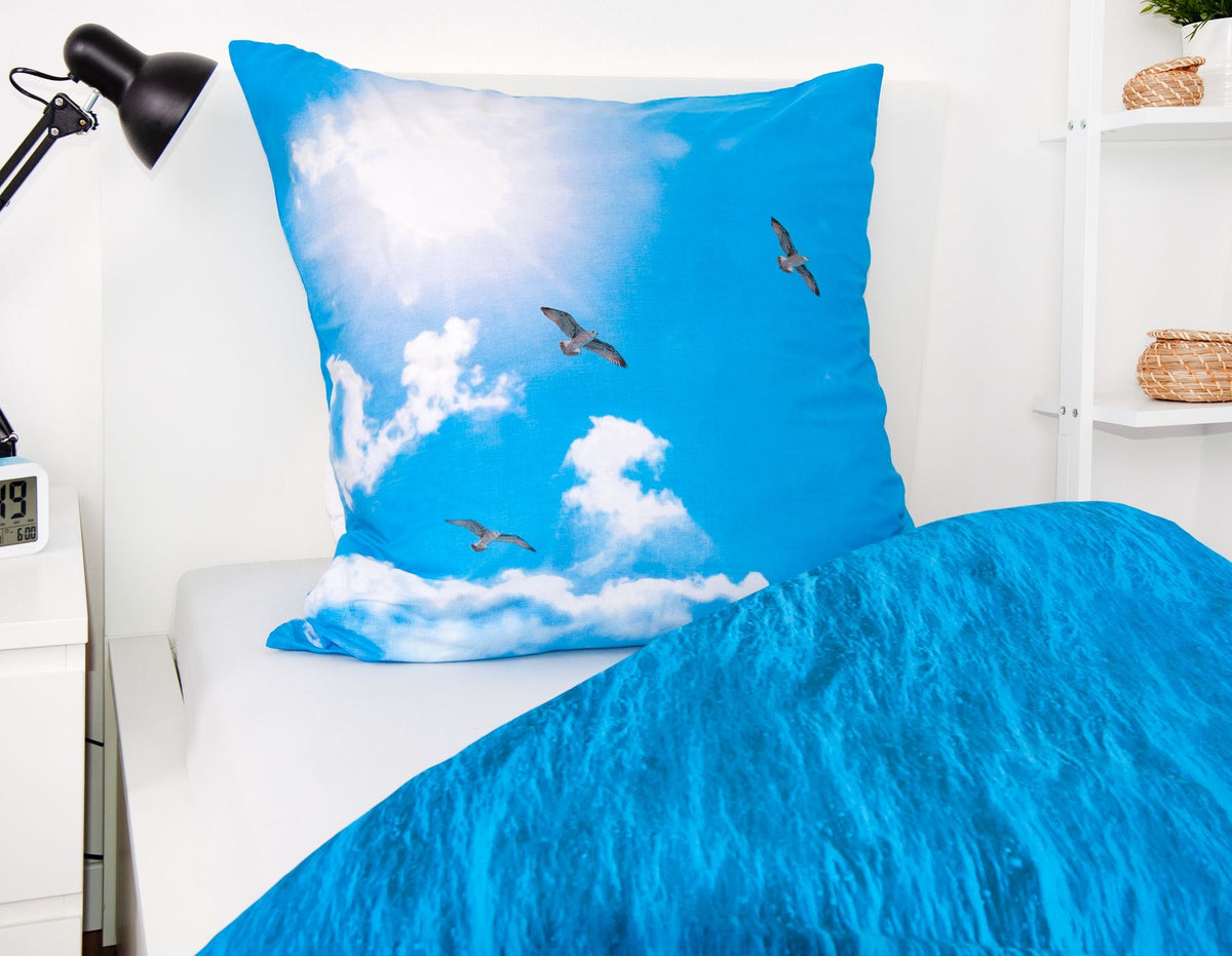 Parure de lit Dauphin 2 pièces 135x200 cm 100% coton