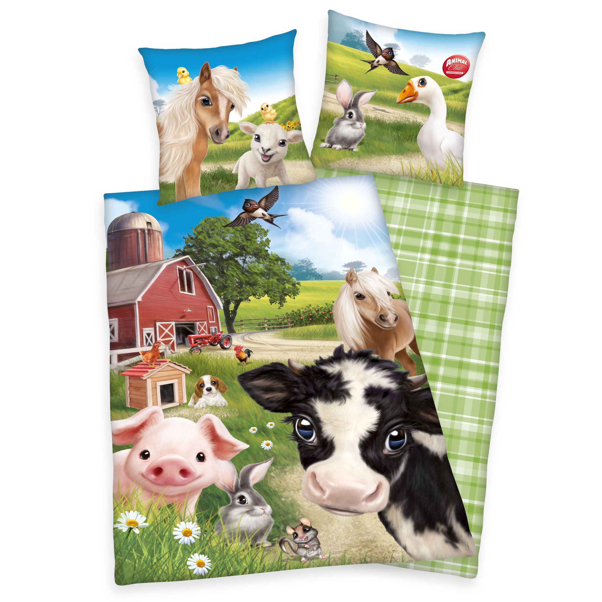 Herding Bettwäsche Farm World Bauernhof Tiere 135 x 200 cm  100% Baumwolle