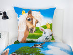 Herding Bettwäsche Farm World Bauernhof Tiere 135 x 200 cm  100% Baumwolle