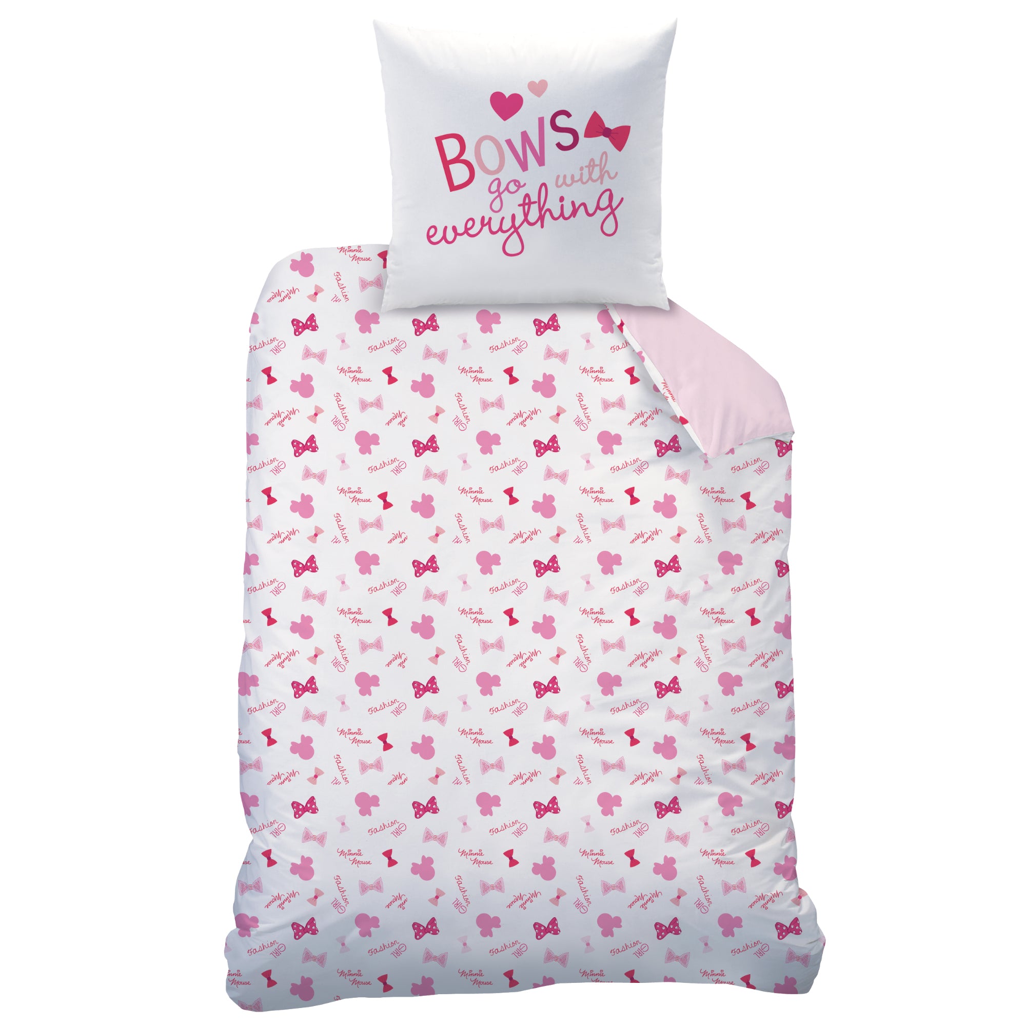 Disney Minnie Mouse Bettwäsche Set Biber Flanell 80x80 cm 135x200 cm