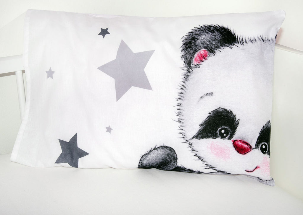 Baby Bettwäsche Panda Bär mit Sternen 100x135cm 40x60cm