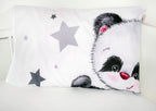 Baby Bettwäsche Panda Bär mit Sternen 100x135cm 40x60cm