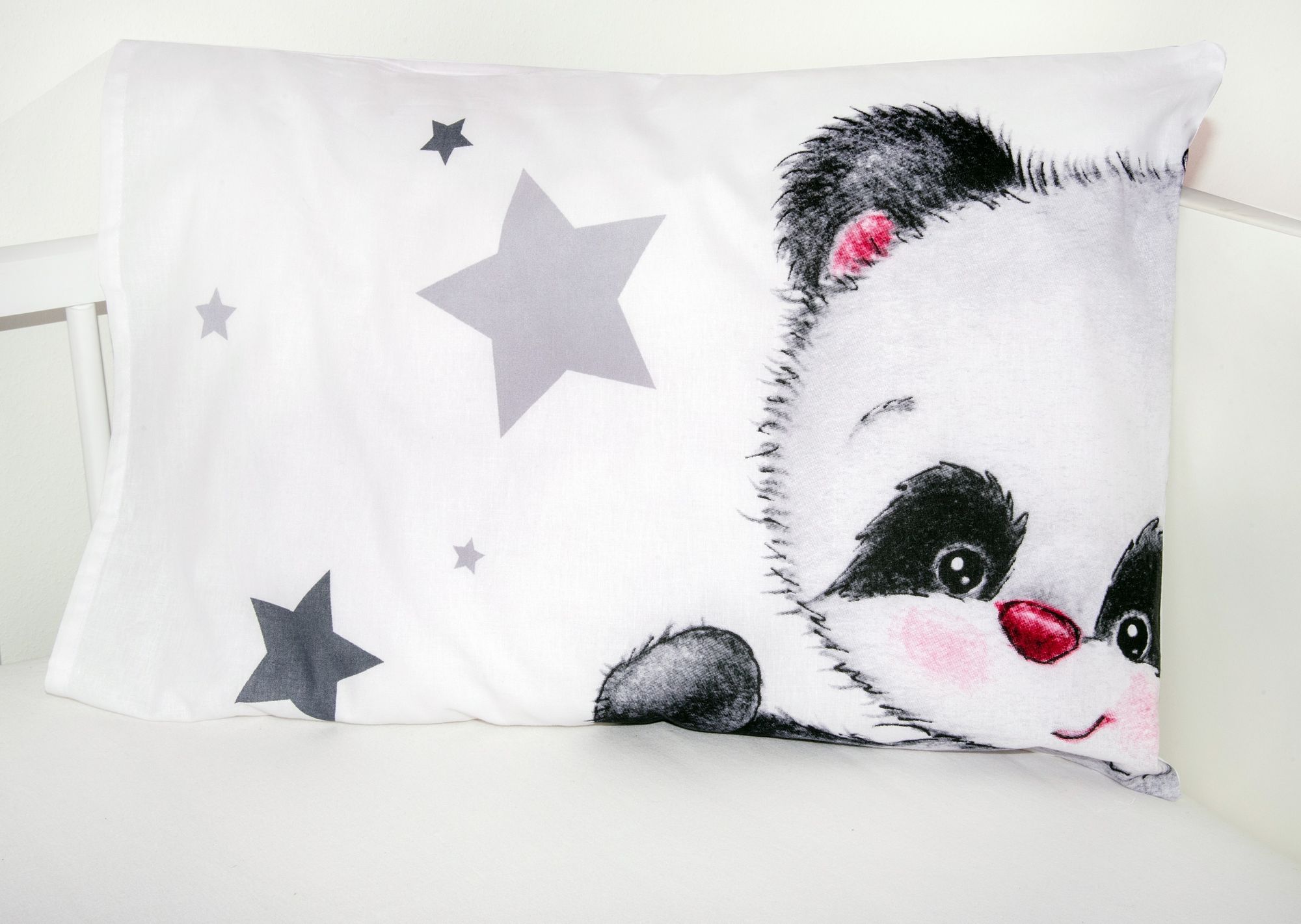 Baby Bettwäsche Panda Bär mit Sternen 100x135cm 40x60cm