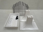 Mega Birdcage for Budgies and Canaries with Stand, White 