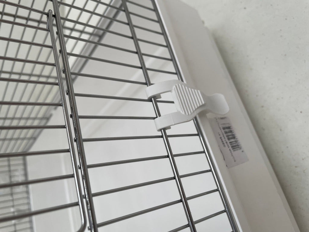 Mega Birdcage for Budgies and Canaries with Stand, White 