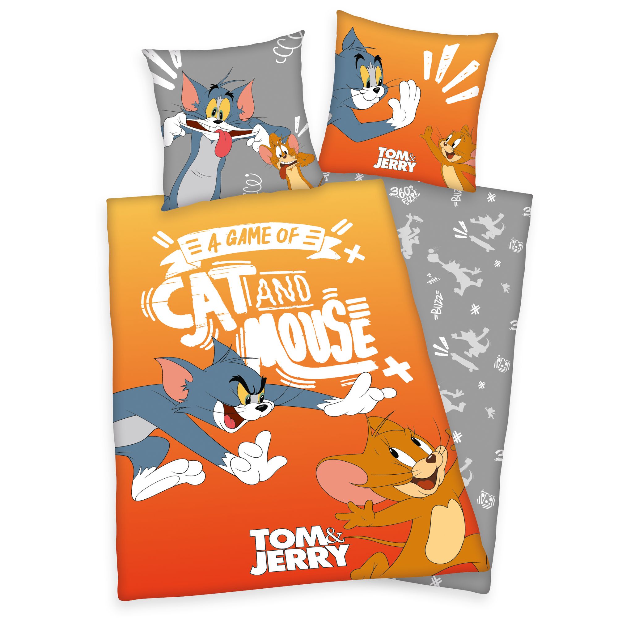 Herding Bettwäsche Tom and Jerry  80 x 80 und 135 x 200 cm