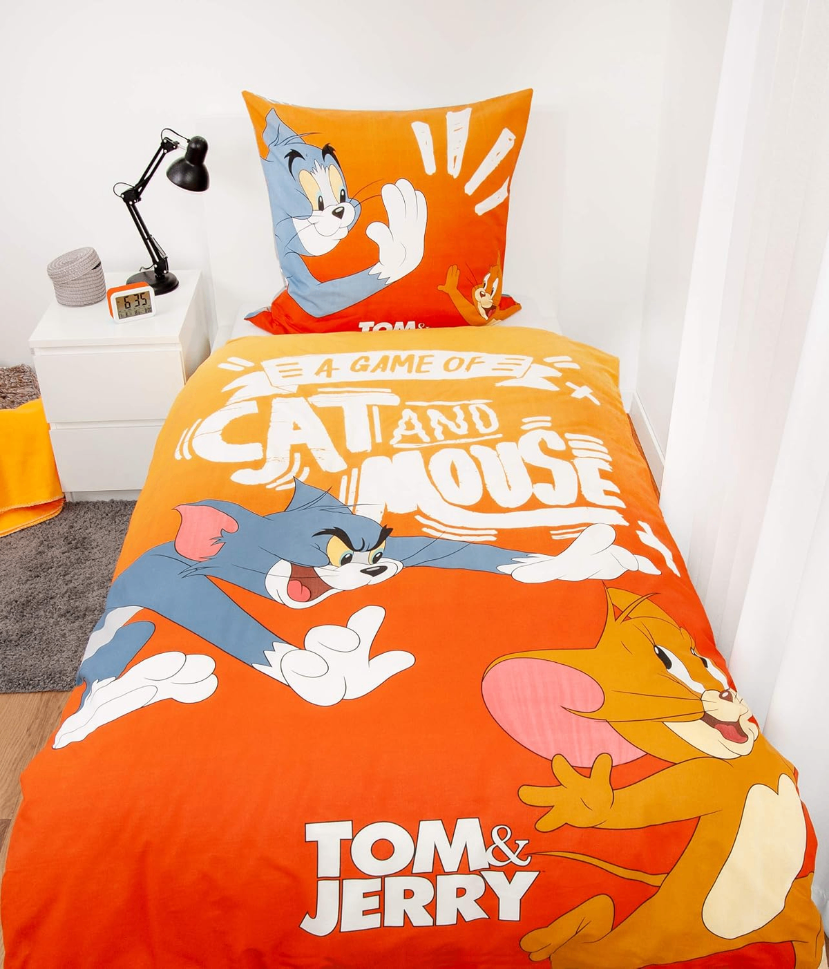 Ambiente Aufnahme vom Herding Bettwäsche Set Tom and Jerry 2 tlg 135 x 200 cm 100% Baumwolle