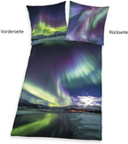 Herding Bettwäsche Polarlichter Digitaldruck 135 x 200cm 100%Baumwolle