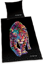 Freigestellte Produktansicht vom P.D. Moreno Bettwäsche-Set Jaguar Satin 135 x 200 cm 100% Baumwolle