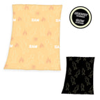 Feuerwehrmann Sam Microfaser Flauschdecke Glow in the dark 130  x 160 cm