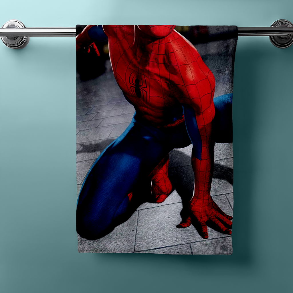 Spiderman Duschtuch Badetuch Strandtuch Velourstuch 70 x 140cm