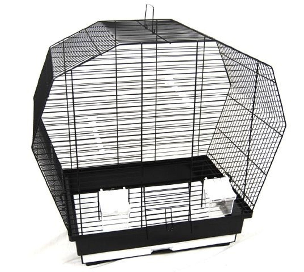 Vogelkäfig Vogelheim für Sittiche schwarz 57 cm