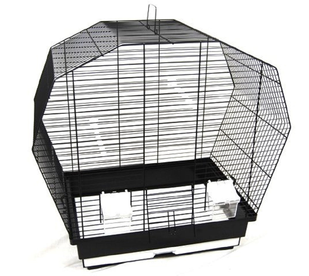 Vogelkäfig Vogelheim für Sittiche schwarz 57 cm