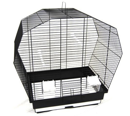 Vogelkäfig Vogelheim für Sittiche schwarz 57 cm