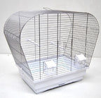 Birdcage/bird home for parakeets, chrome white, 60 cm