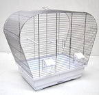 Birdcage/bird home for parakeets, chrome white, 60 cm