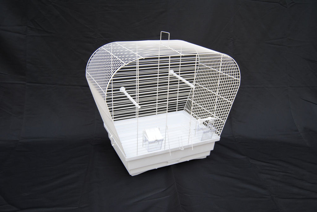 Vogelkäfig Vogelheim für Sittiche weiß 60 cm