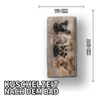 Duschtuch Badetuch Handtuch Strandtuch Hundewelpen 70 x 140cm