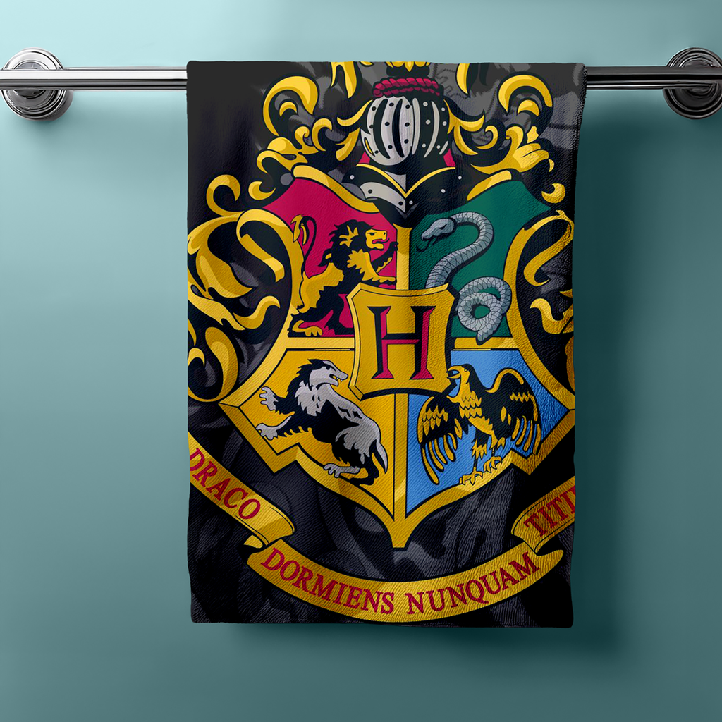 Harry Potter Hogwarts Wappen Duschtuch Strandtuch Badetuch  70 x 140 cm