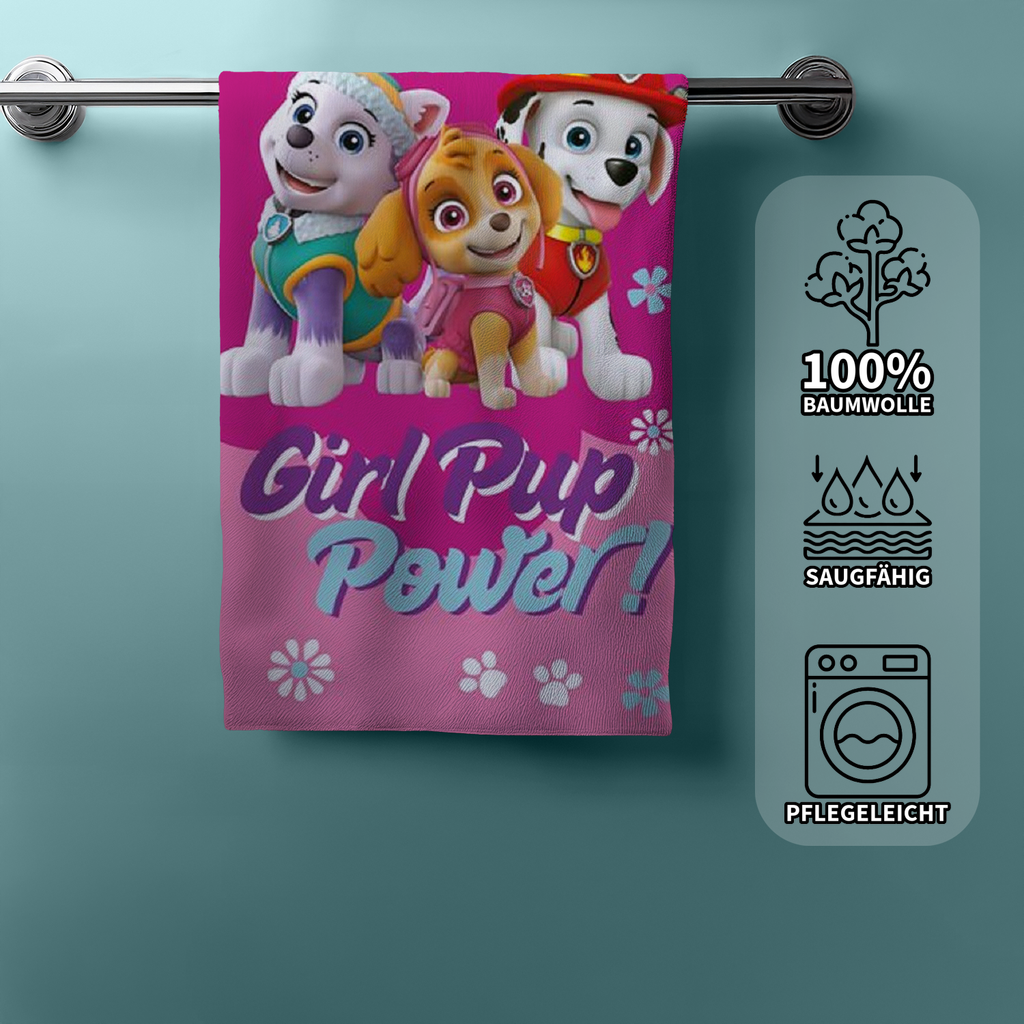 Paw Patrol Duschtuch Badetuch Strandtuch rosa 70 x 140cm