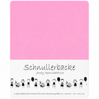 Verpackung von 2er Set Baby Jersey Spannbetttuch 60x120 cm - 70x140 cm Blütenrosa Baumwolle