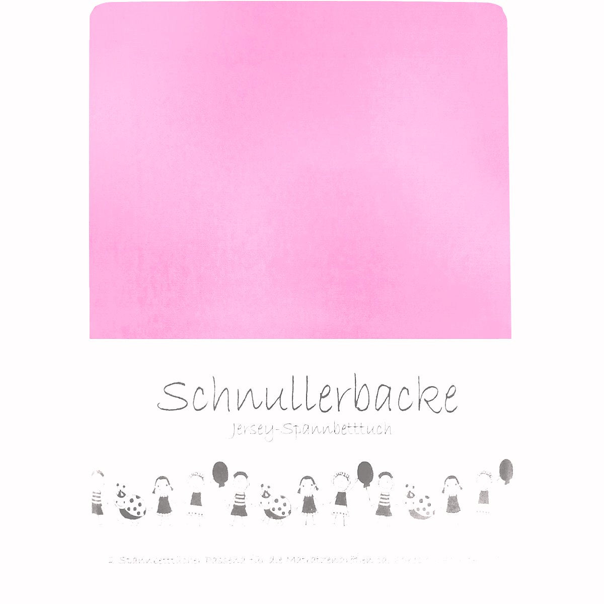 2er Set Baby Jersey Spannbetttuch Schnullerbacke  60/120 x 70/140 cm blütenrosa