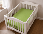 2-pack Baby Jersey Fitted Sheet with Pacifier Clip 60/120 x 70/140 cm Green