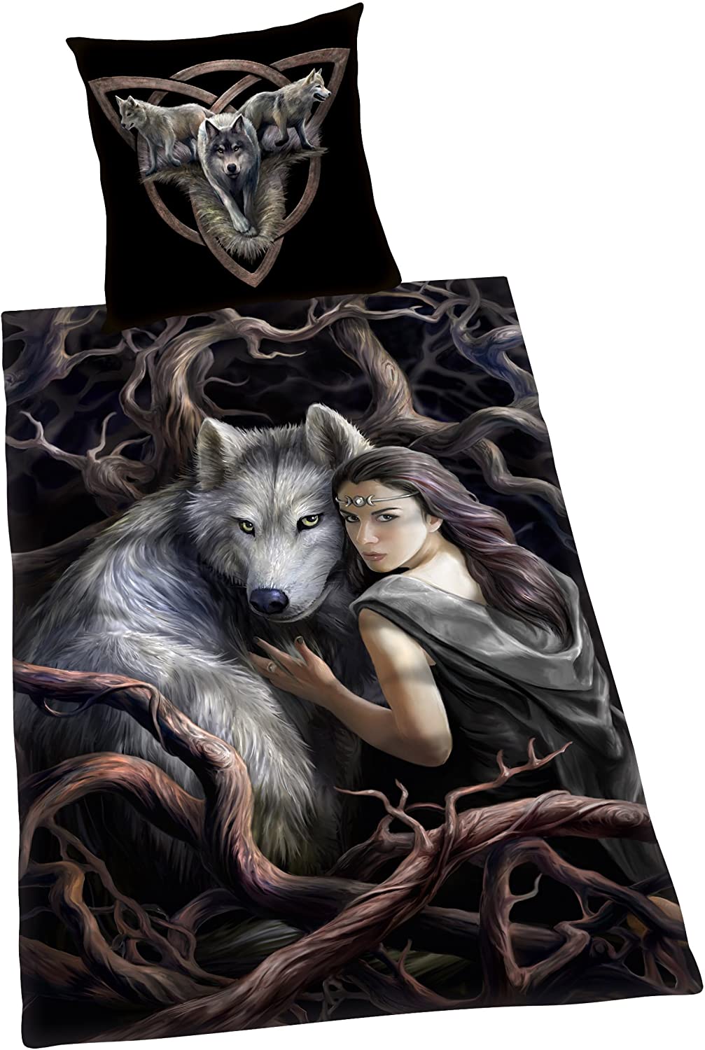 Herding Bettwäsche Set 2 tlg. Anne Stokes 135 x 200