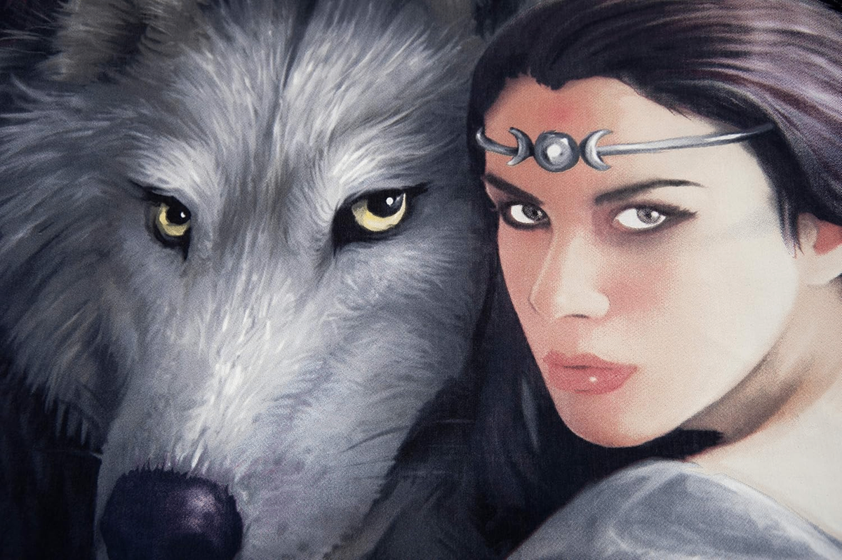 Detailaufnahme des Motivs vom Herding Bettwäsche Set 2 tlg. Anne Stokes 135 x 200 cm 100% Baumwolle auf der Vorderseite