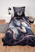 Ambiente Aufnahme vom Herding Bettwäsche Set 2 tlg. Anne Stokes 135 x 200 cm 100% Baumwolle in einem Bett