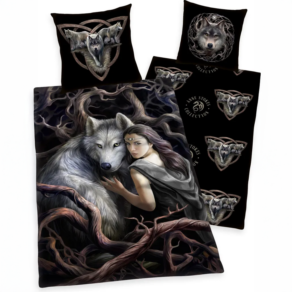 Herding Bettwäsche Set 2 tlg. Anne Stokes 135 x 200